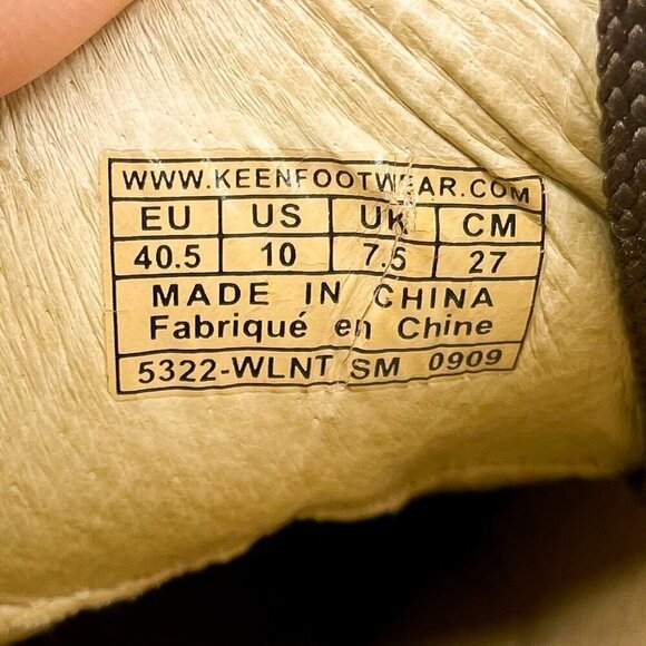 Keen Womens Presidio Sneaker Size 10 Brown Leather Lace Up Hiking Casual Shoe - Picture 7 of 9